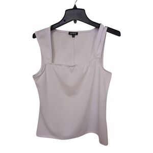 Express Luxe White Women's Top cute cut.  New
